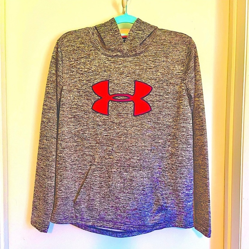 Under Armour Storm Fleece Hoodie Heather Grey & Coral